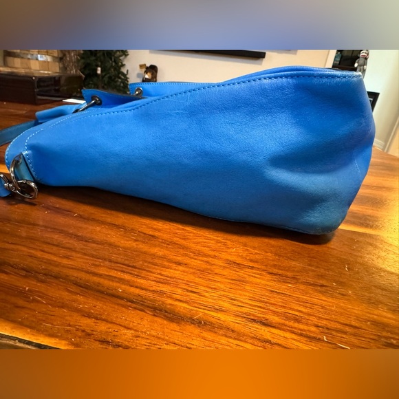 Longchamp Blue Leather 3-D shoulder bag 3D - Picture 4 of 10